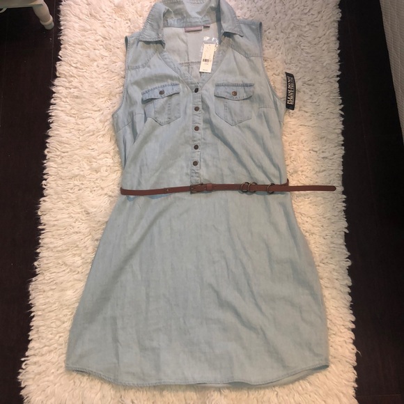 NEW YORK & COMPANY Denim Midi dress - Picture 1 of 4